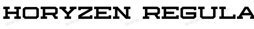 Horyzen Regular字体转换
